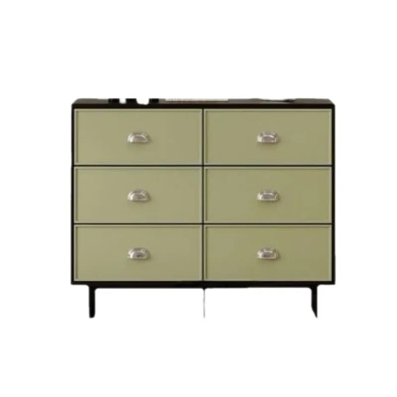 Retro nine-chest cabinet color matching dining side cabinet, modern simple entrance cabinet living room storage cabinet