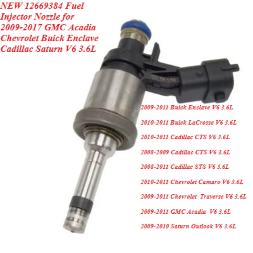 12669384 Fuel Injector Nozzle for V6 3.6L Engines