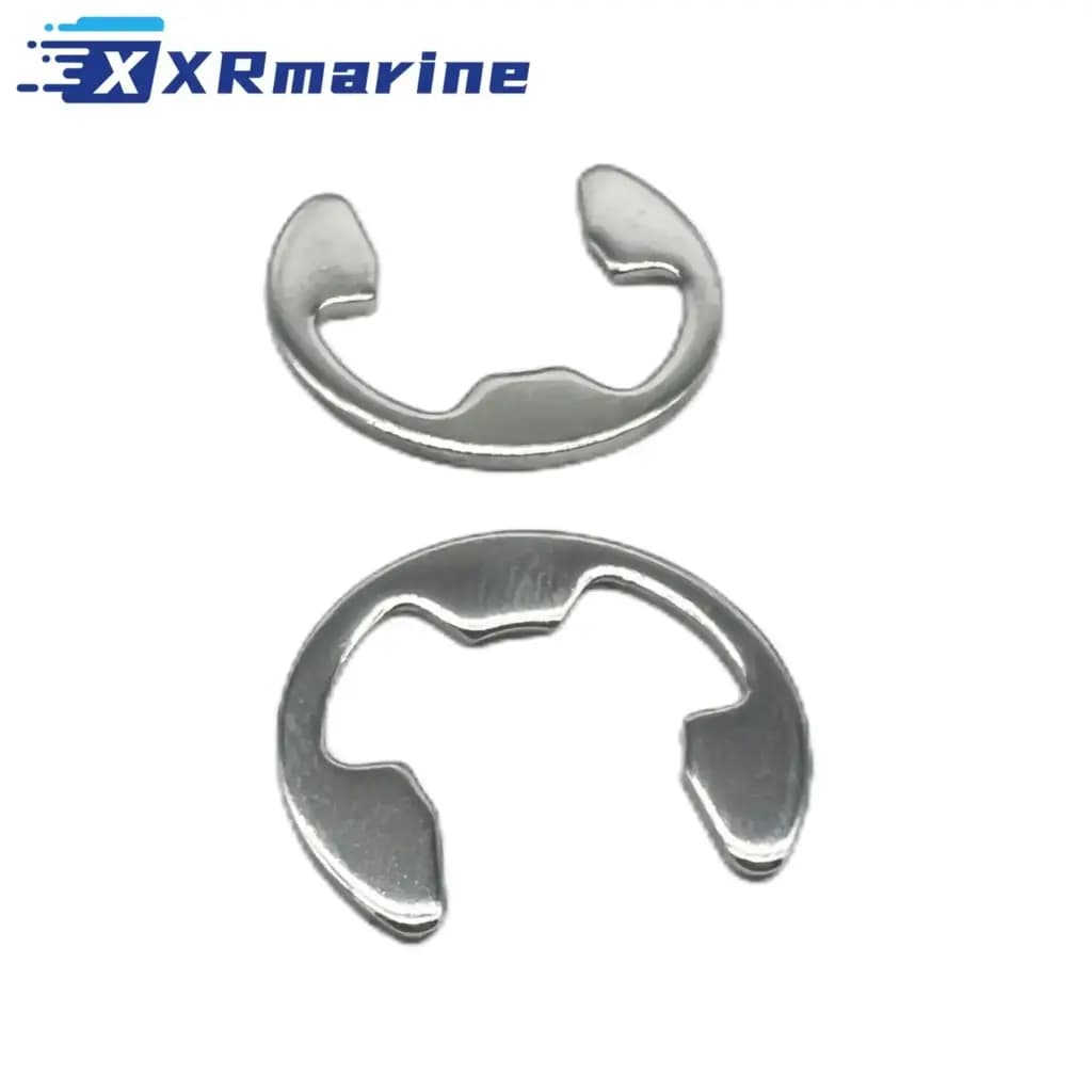 Two stainless steel E-rings designed for MerCruiser Alpha One Gen 2 marine engines.
