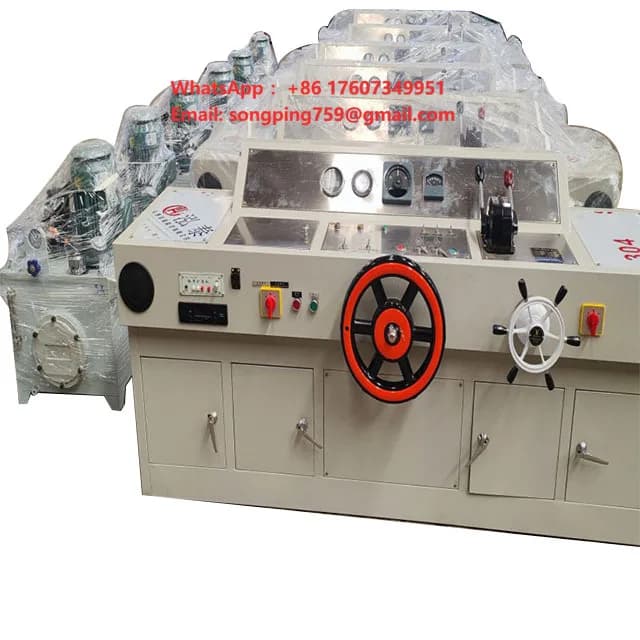 Complete marine hydraulic steering control console for fishing boats and ships.